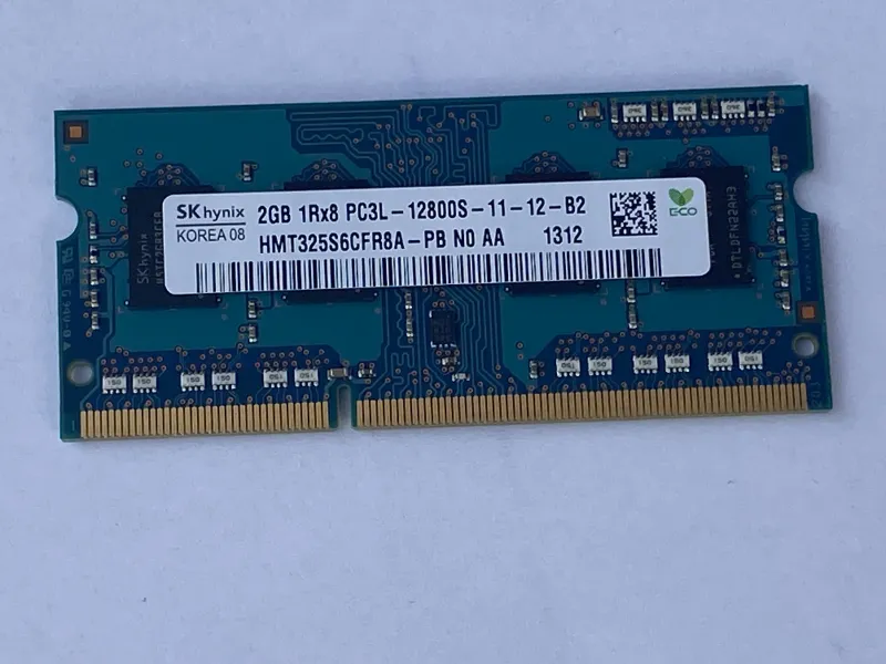 2 GB DDR3-RAM 204-pin SO-DIMM 1Rx8 PC3L-12800S 1.35V Hynix HMT325S6CFR8A-PB N0 AA