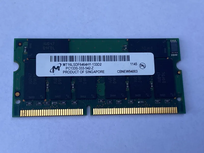 xerox ram MT16LSDF6464HY-133D2 Micron SoDimm